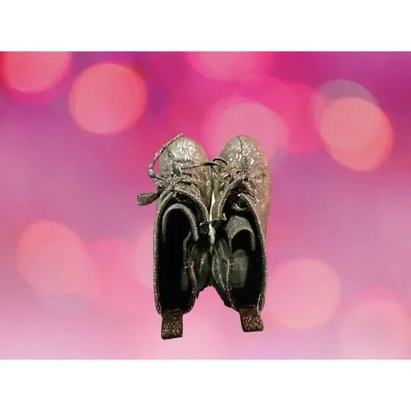 Cynthia Rowley Girl's Sparkly Boots Size 12 - Picture 6 of 8